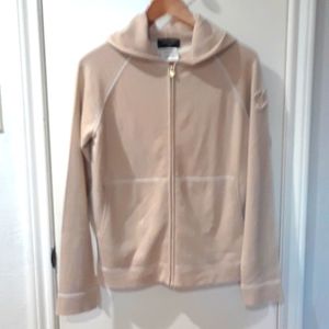 Chanel 3 piece cashmere gold/cream hoodie/sweater/pants set